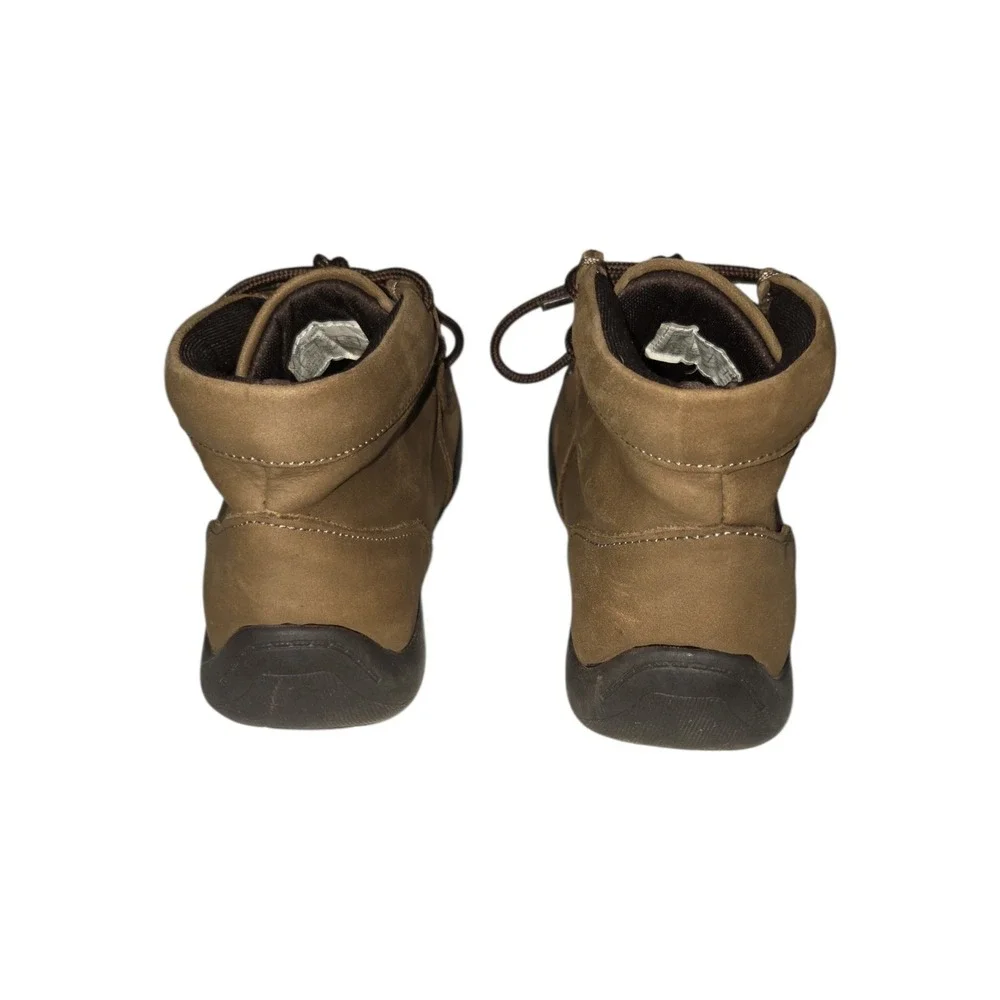Kenneth Cole Reaction Boots Kids 12 Brown Driving Dawson Chukka Leather Moccasin